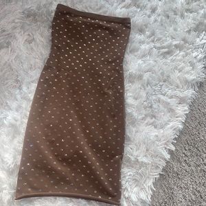 Alexander wang Crystal strapless dress